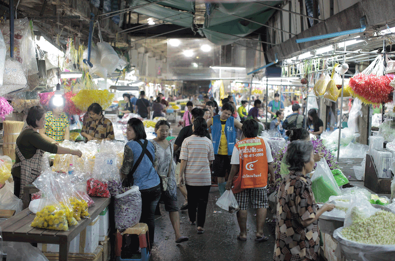 marche fleurs bangkok
