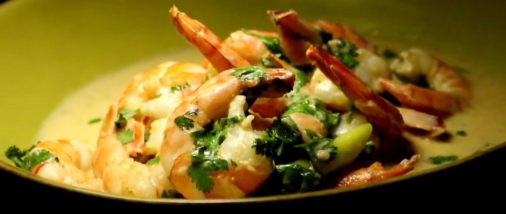 Curry vert thai crevettes