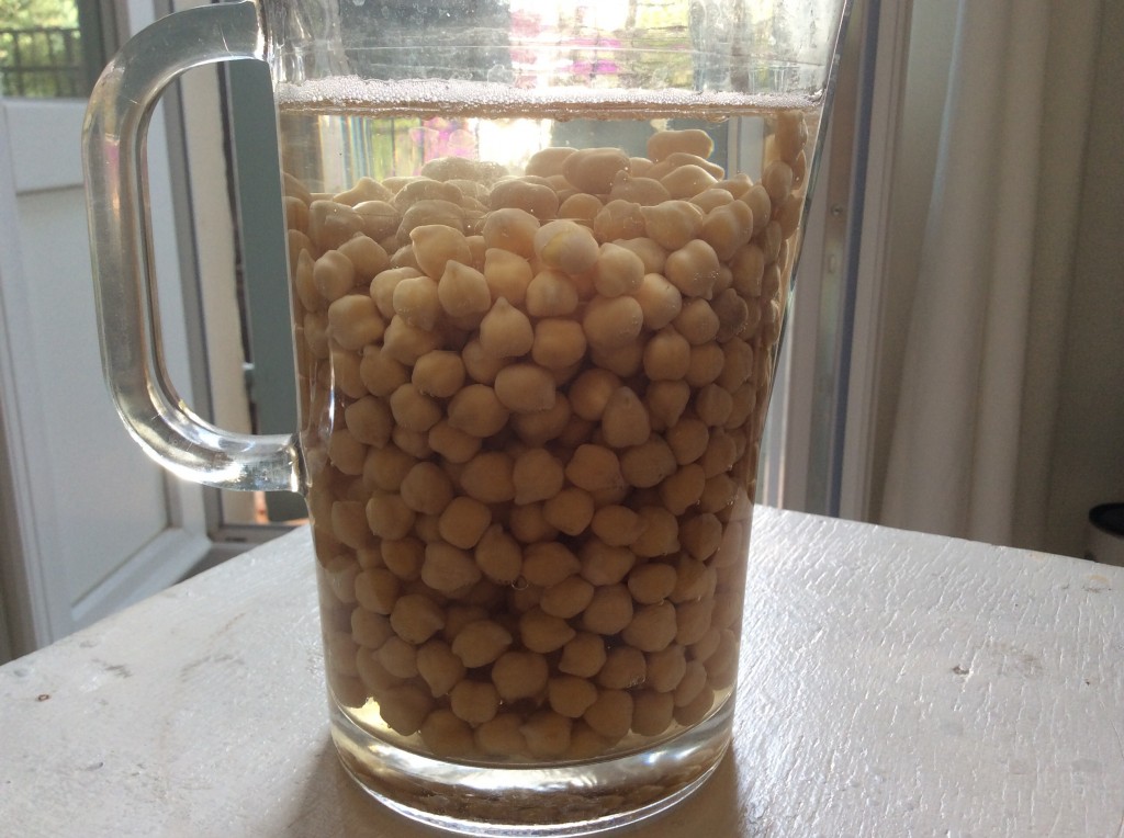 Trempage pois chiches